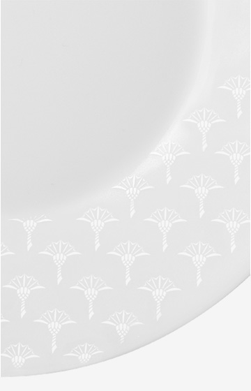 Speiseteller Faded Cornflower - 2er Set in Weiß